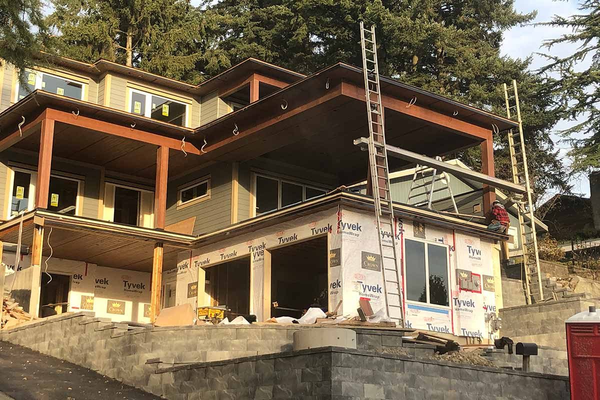 Project 2067 front house in construction